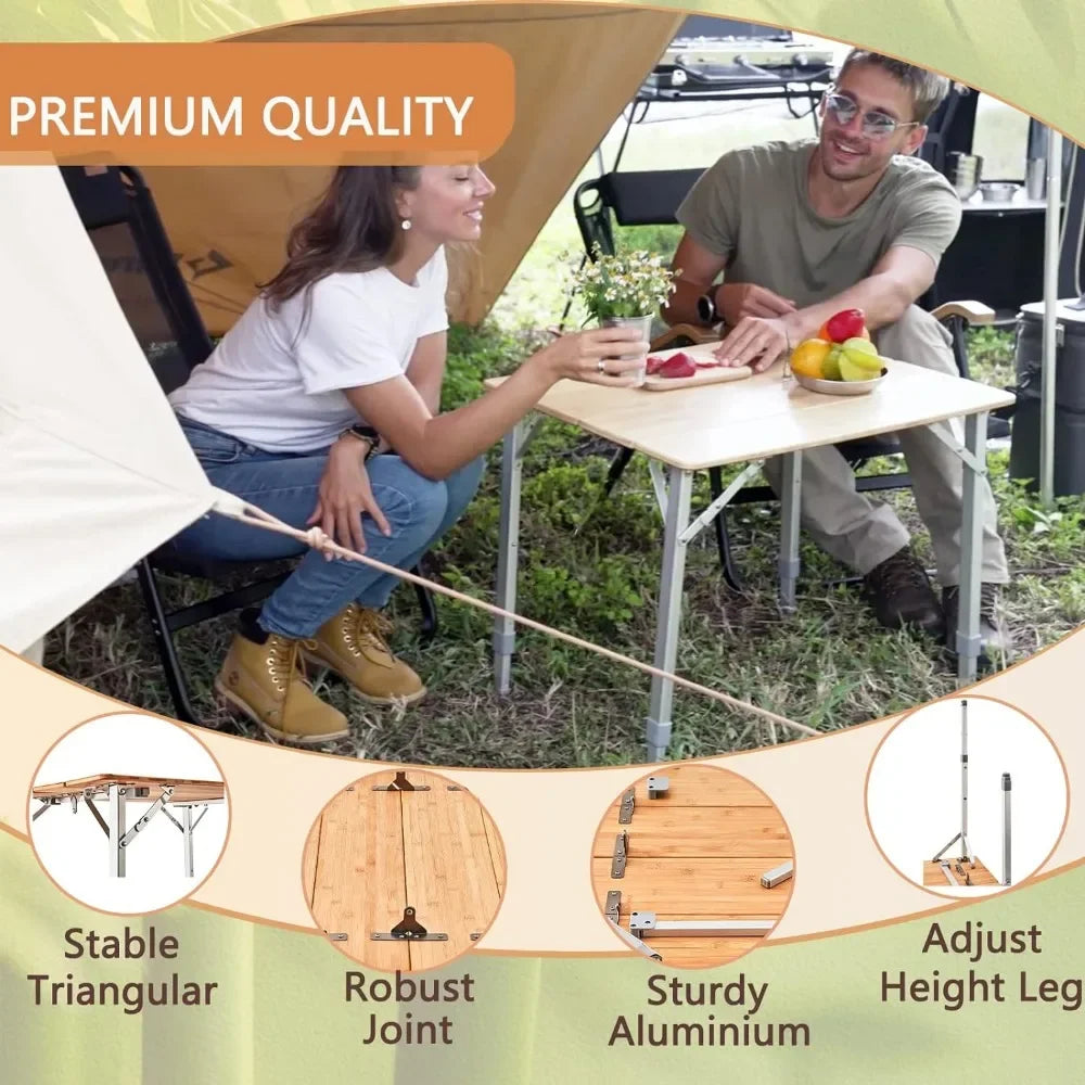 Lightweight Stable Folding Camping Table