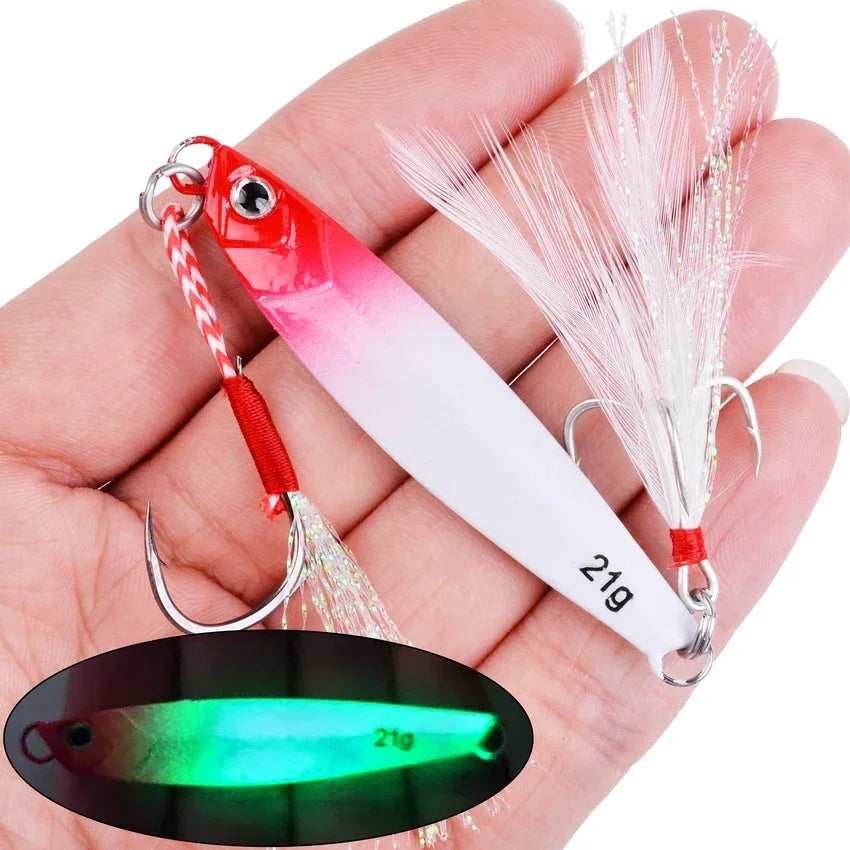 Metal Casting Jig Fishing Lure Artificial Bait Tackle