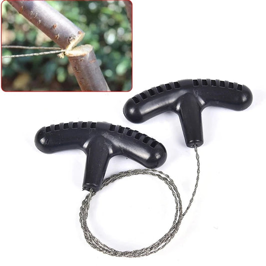 Portable Stainless Steel Wire Saw with Finger Handle