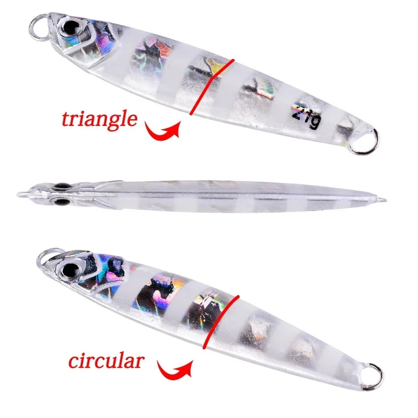 Metal Casting Jig Fishing Lure Artificial Bait Tackle