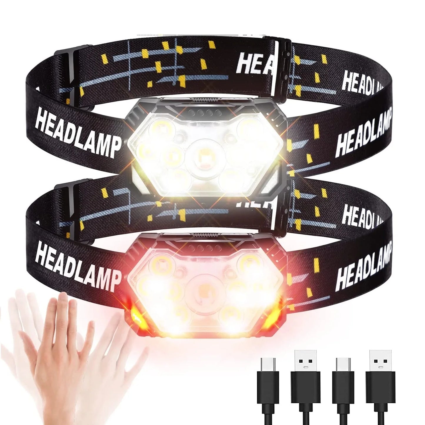 Reachargeable 9 Led Strong Light Headlamp