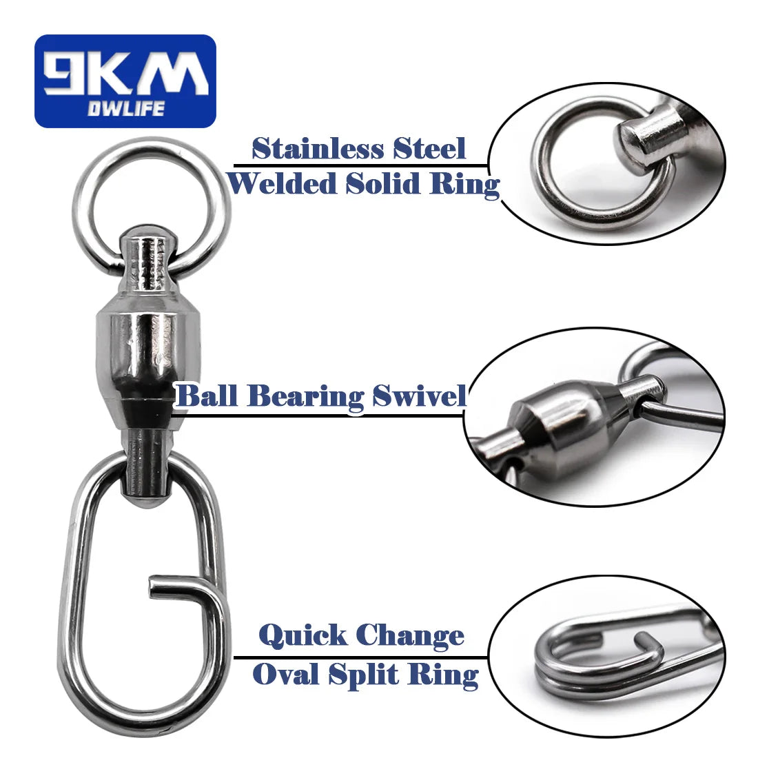 Fishing Snap Ball Bearing Swivel