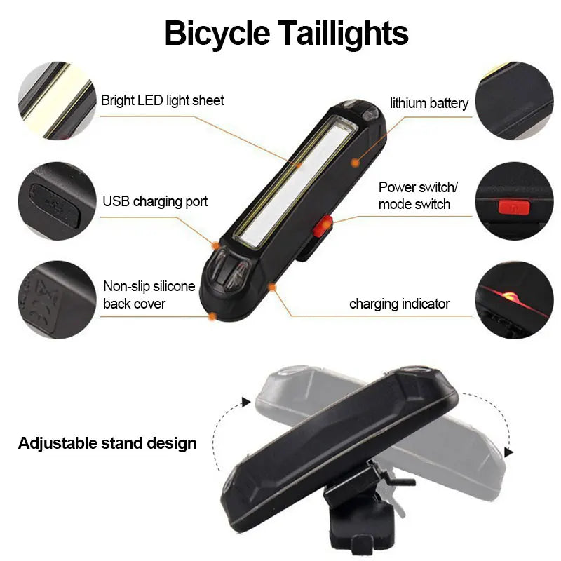 Rechargeable  Bicycle Light T6 LED Lamp