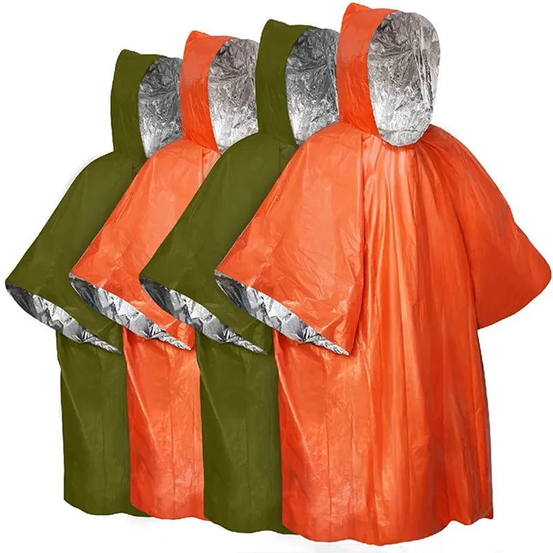 Emergency Waterproof Aluminum Film Raincoat