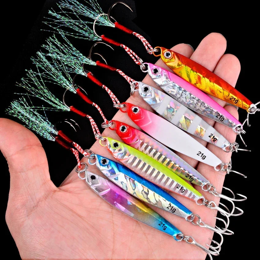 Metal Casting Jig Fishing Lure Artificial Bait Tackle