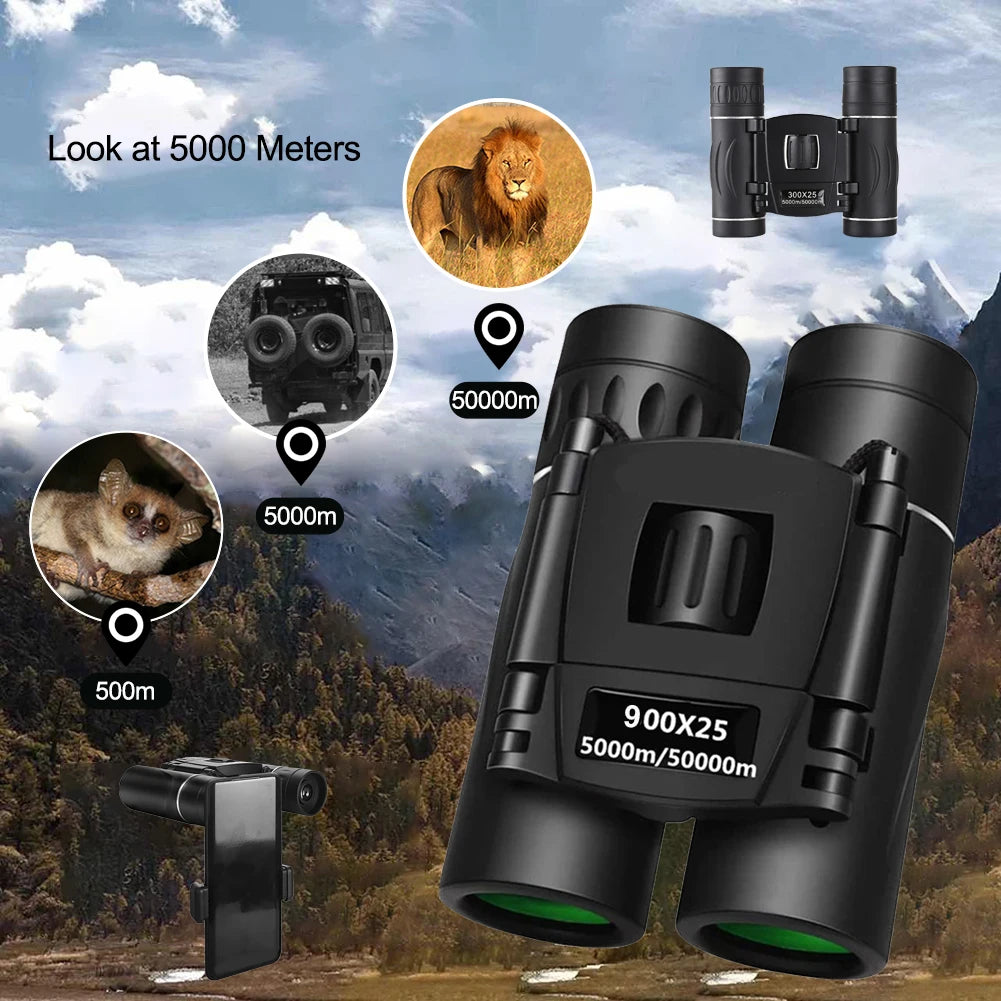 Portable Powerful Binoculars Long Range 900x25 HD Zoom