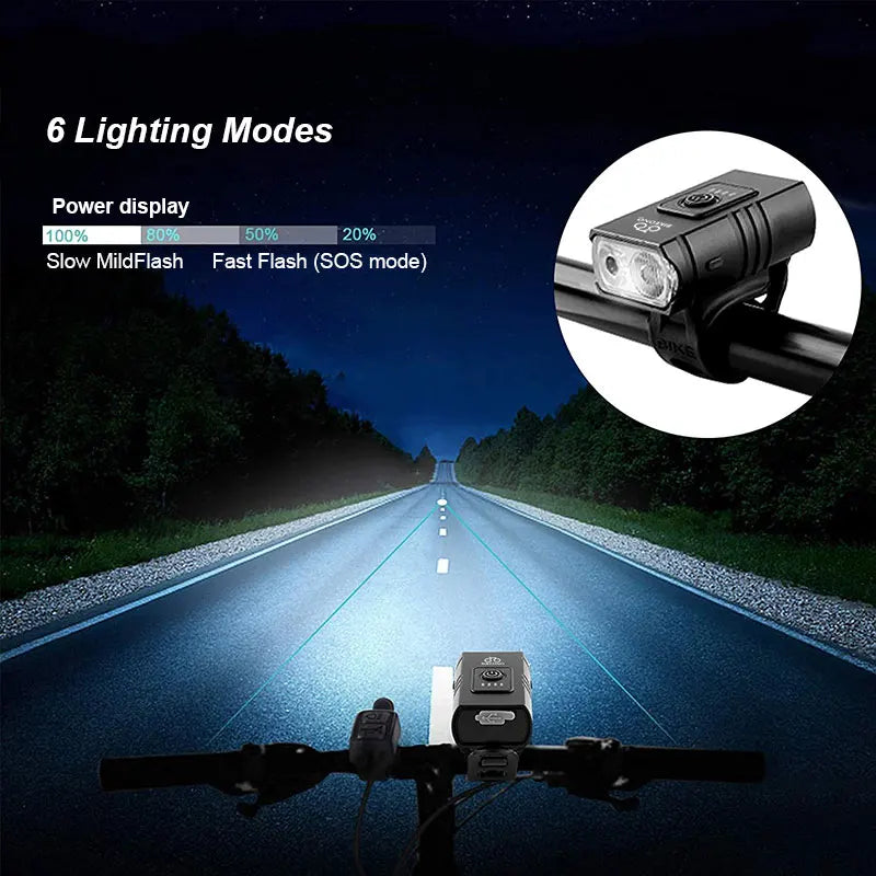 Rechargeable  Bicycle Light T6 LED Lamp