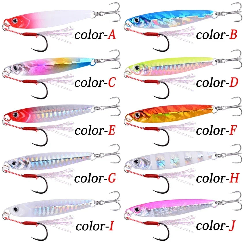 Metal Casting Jig Fishing Lure Artificial Bait Tackle